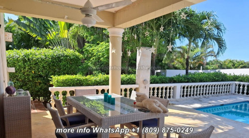 photos for SOSUA: NOW REDUCED - AIR-CONDITIONED VILLA WITH 3-BEDROOMS AND SEPARATE GUEST HOUSE